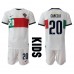 Portugal Joao Cancelo #20 Replika Babykläder Borta matchkläder barn VM 2022 Korta ärmar (+ Korta byxor)